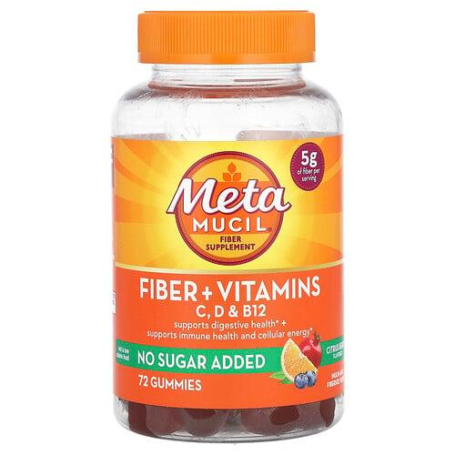 메타무실 Metamucil, 섬유소 + 비타민, 비타민C, D, B12, 시트러스 베리, 구미젤리 72개 상품 이미지