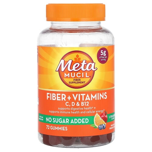 메타무실 Metamucil, 섬유소 + 비타민, 비타민C, D, B12, 시트러스 베리, 구미젤리 72개 상세 이미지