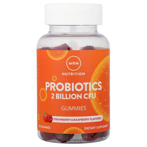MRM 뉴트리션 MRM Nutrition, 프로바이오틱 구미젤리, 딸기 & 라즈베리, 구미젤리 60개(구미젤리당 10억 CFU) 상품 이미지