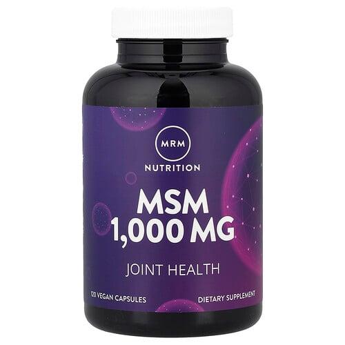 MRM 뉴트리션 MRM Nutrition, 영양, MSM, 1,000mg, 베지 캡슐 120정 상품 이미지