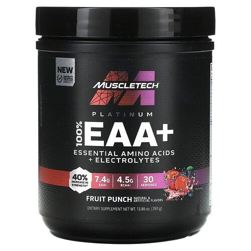 머슬테크 MuscleTech, Platinum, 100% EAA+, 프루트 펀치, 393g(13.86oz) 상품 이미지