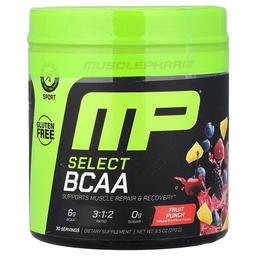 머슬 팜 MusclePharm, Select BCAA, 과일 펀치, 270g(9.5oz)