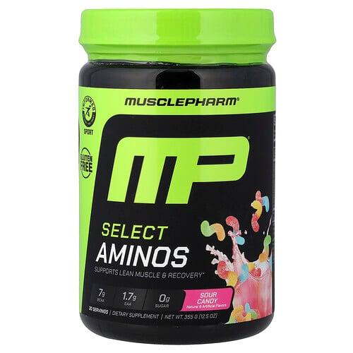 머슬 팜 MusclePharm, Select Aminos, 사워 캔디, 355g(12.5oz) 상품 이미지