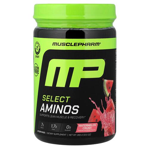 머슬 팜 MusclePharm, Select Aminos, 수박 크러쉬, 355g(12.5oz) 상품 이미지