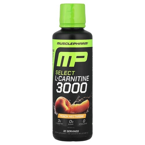 머슬 팜 MusclePharm, Select L-카르니틴 3000, 복숭아 천도복숭아, 480ml(16fl oz) 상세 이미지