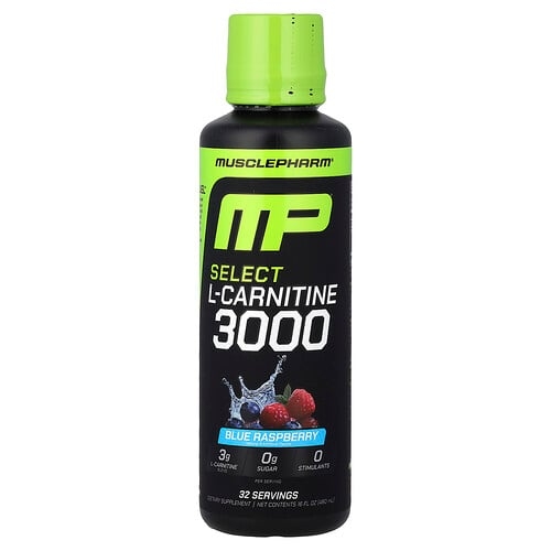 머슬 팜 MusclePharm, Select L-카르니틴 3000, 블루 라즈베리, 480ml(16fl oz) 상세 이미지