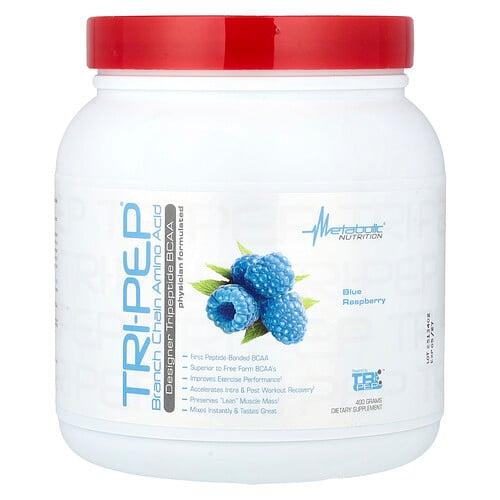 메타볼릭 뉴트리션 Metabolic Nutrition, Tri-Pep®, 분지사슬아미노산, 블루 라즈베리, 400g(14.1oz) 상품 이미지