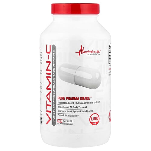 메타볼릭 뉴트리션 Metabolic Nutrition, 비타민-C, 캡슐 180정(캡슐 1정당 750mg) 상세 이미지
