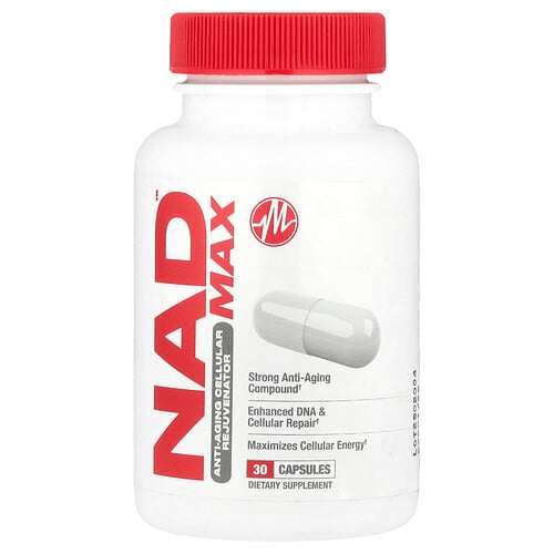 메타볼릭 뉴트리션 Metabolic Nutrition, NAD MAX™, 안티에이징 세포 재생제, 캡슐 30정 상세 이미지