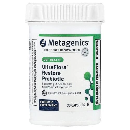 메타제닉스 Metagenics, UltraFlora® 리스토어 프로바이오틱, 캡슐 30정(캡슐 1정당 253.5mg(200억 CFU)) 상세 이미지