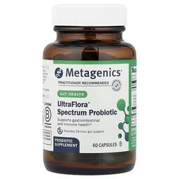 메타제닉스 Metagenics, UltraFlora® Spectrum 프로바이오틱, 300억CFU, 캡슐 60정