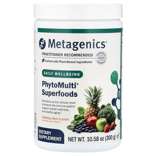 메타제닉스 Metagenics, PhytoMulti® 슈퍼 푸드, 열대 과일 맛, 300g(10.58oz) 상품 이미지