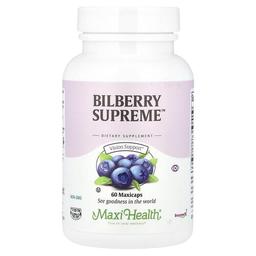 맥시 헬스 Maxi Health, Bilberry Supreme™, 맥시캡 60정