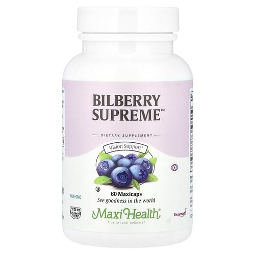 맥시 헬스 Maxi Health, Bilberry Supreme™, 맥시캡 60정 상세 이미지