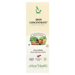 맥시 헬스 Maxi Health, Iron Concentrate™, 천연 베리, 59ml(2fl oz)