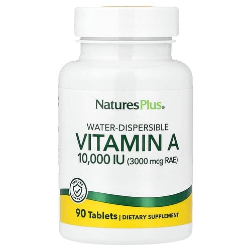 네이쳐스 플러스 NaturesPlus, 수분산성 비타민A, 90정 상세 이미지