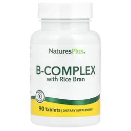 네이쳐스 플러스 NaturesPlus, B-복합체, 쌀겨 함유, 90정