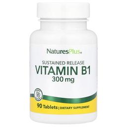 네이쳐스 플러스 NaturesPlus, 비타민 B-1, 300 mg, 90 정