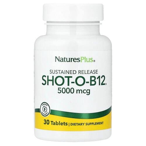 네이쳐스 플러스 NaturesPlus, Shot-O-B12®, 서방형, 5,000mcg, 30정 상세 이미지