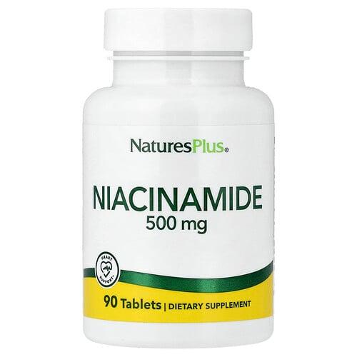 네이쳐스 플러스 NaturesPlus, 나이아신아마이드, 500 mg, 90 태블릿 상품 이미지