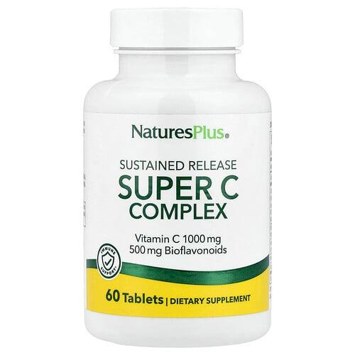 네이쳐스 플러스 NaturesPlus, 슈퍼 C 복합체, 서방형, 60정 상품 이미지