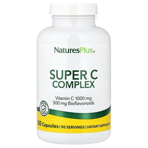 네이쳐스 플러스 NaturesPlus, 슈퍼 C 복합체, 캡슐 180정 상품 이미지