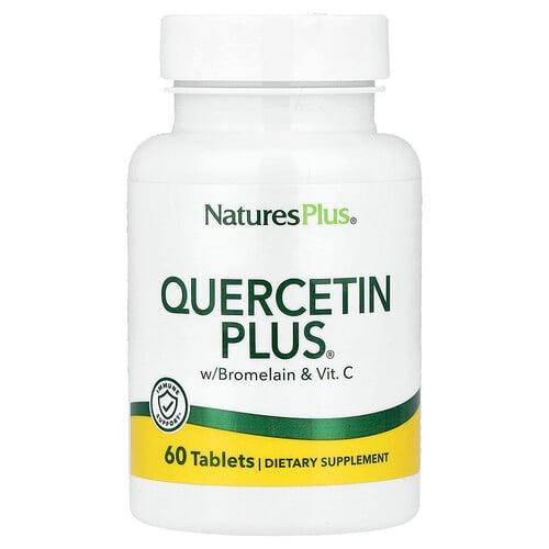 네이쳐스 플러스 NaturesPlus, Quercetin Plus®® 브로멜라인 및 비타민 C, 60정 상품 이미지