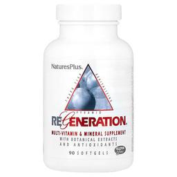 네이쳐스 플러스 NaturesPlus, Regeneration®, 종합비타민 및 미네랄 보충제, 소프트젤 90정