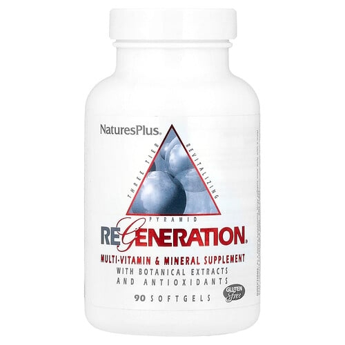 네이쳐스 플러스 NaturesPlus, Regeneration®, 종합비타민 및 미네랄 보충제, 소프트젤 90정 상세 이미지