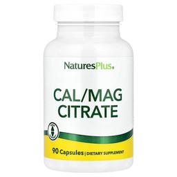 네이쳐스 플러스 NaturesPlus, Cal/Mag 시트레이트, 캡슐 90정