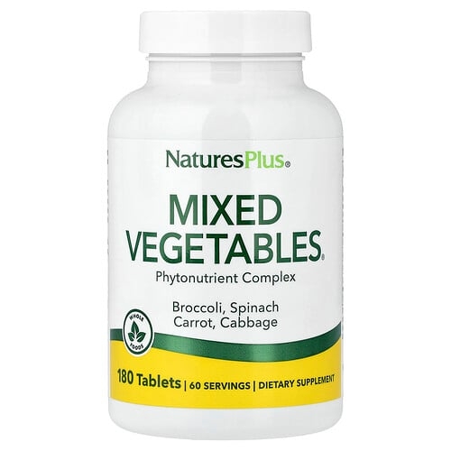 네이쳐스 플러스 NaturesPlus, Mixed Vegetables, 180정 상세 이미지