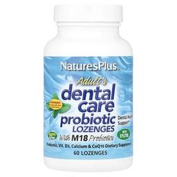 네이쳐스 플러스 NaturesPlus, 성인용 치아 케어 프로바이오틱 사탕 정제, 페퍼민트, 사탕 정제 60정