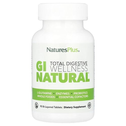 네이쳐스 플러스 NaturesPlus, 토탈 소화 웰니스, GI Natural®, 이중층 정제 90정 상세 이미지