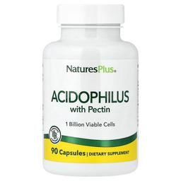 네이쳐스 플러스 NaturesPlus, 애시도필러스, 펙틴 함유, 캡슐 90정