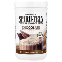 네이쳐스 플러스 NaturesPlus, Spiru-Tein®, 단백질 분말 식사, 초콜릿 맛, 476g(1.05lb)
