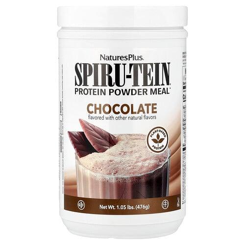 네이쳐스 플러스 NaturesPlus, Spiru-Tein®, 단백질 분말 식사, 초콜릿 맛, 476g(1.05lb) 상품 이미지