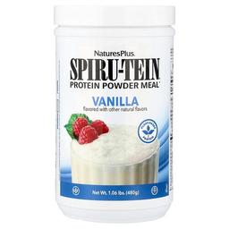 네이쳐스 플러스 NaturesPlus, Spiru-Tein®, 단백질 분말 식사, 바닐라 맛, 480g(1.06lb)