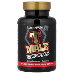 네이쳐스 플러스 NaturesPlus, T Male, 남성용 테스토스테론 부스트, 베지 캡슐 60정
