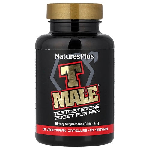 네이쳐스 플러스 NaturesPlus, T Male, 남성용 테스토스테론 부스트, 베지 캡슐 60정 상세 이미지