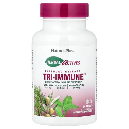 네이쳐스 플러스 NaturesPlus, 허브 액티브, 서방형 Tri-Immune™, 60정 상세 이미지