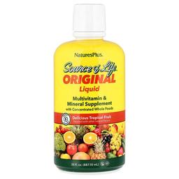 네이쳐스 플러스 NaturesPlus, Source of Life, 액상 종합비타민 및 미네랄 보충제, 열대 과일, 887.10ml(30fl oz)