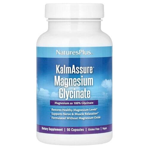 네이쳐스 플러스 NaturesPlus, KalMAssure®, 마그네슘 글리신산, 캡슐 90정(캡슐 1정당 70mg) 상품 이미지