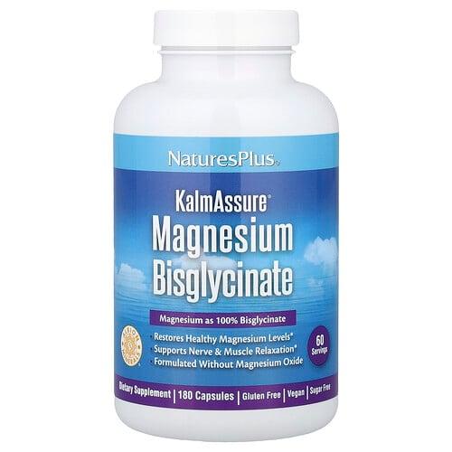 네이쳐스 플러스 NaturesPlus, KalmAssure® 마그네슘 비스글리시네이트, 캡슐 180정(캡슐 1정당 70mg) 상품 이미지