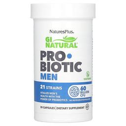 네이쳐스 플러스 NaturesPlus, GI Natural Probiotic Men, 600억 CFU, 캡슐 30정
