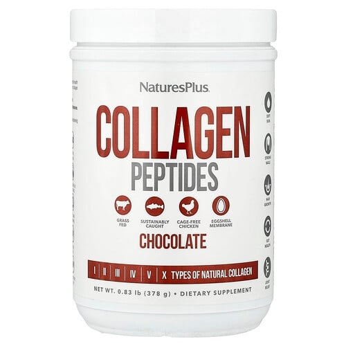 네이쳐스 플러스 NaturesPlus, 콜라겐 펩타이드, 초콜릿 맛, 378g(0.83lb) 상세 이미지