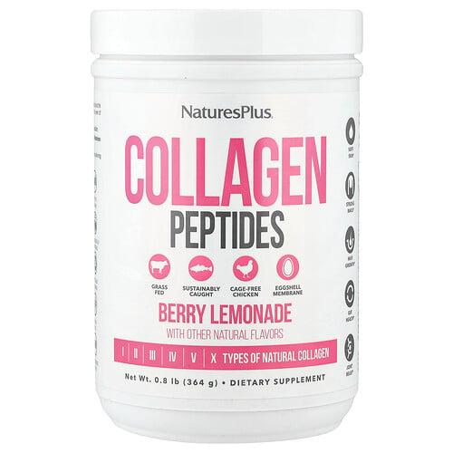 네이쳐스 플러스 NaturesPlus, 콜라겐 펩타이드, 베리 레모네이드 맛, 364g(0.8lbs) 상품 이미지
