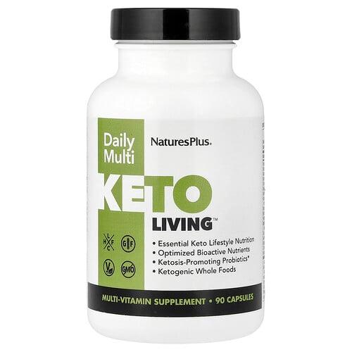네이쳐스 플러스 NaturesPlus, Keto Living™, 데일리 멀티, 캡슐 90정 상품 이미지