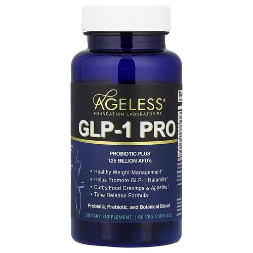 에이지리스 파운데이션 래보라토리스 Ageless Foundation Laboratories, GLP-1 PRO, 베지 캡슐 60정 상품 이미지