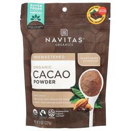 나비타스 오가닉스 Navitas Organics, 유기농 카카오 분말, 무가당, 227g(8oz)
