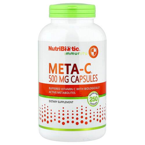 뉴트리바이오틱 NutriBiotic, 면역력, Meta-C®, 캡슐 250정 상품 이미지